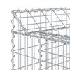 vidaXL Lit sur&eacute;lev&eacute; gabion Argent&eacute; 50 x 100 x 100 cm Acier galvanis&eacute;