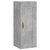 vidaXL Buffet haut Gris b&eacute;ton 34,5x34x180 cm Bois d'ing&eacute;nierie