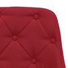 vidaXL Chaise pivotante de salle &agrave; manger Rouge bordeaux Tissu