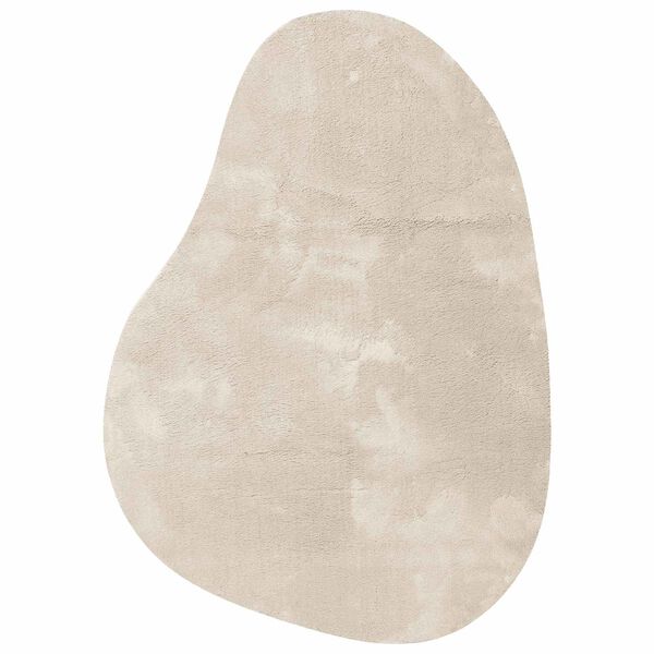 vidaXL Tapis de surface HUARTE Beige 140 x 200 cm Polyester