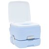 vidaXL Toilette de Camping 2 pcs Bleu et Blanc