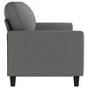 vidaXL Canap&eacute; &agrave; 3 places Gris fonc&eacute; 180 cm Tissu