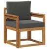 vidaXL Canap&eacute; d&rsquo;ext&eacute;rieur Bois d'acacia massif et polyester Naturel