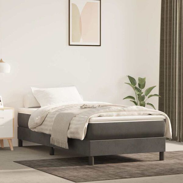vidaXL Matelas de lit &agrave; ressorts ensach&eacute;s 100x210x20 cm velours