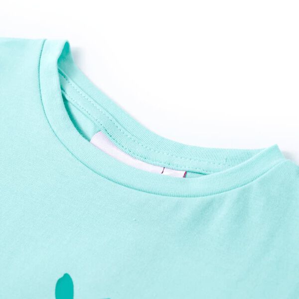 T-shirt pour enfants menthe claire 92