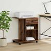 vidaXL Support d'imprimante avec tiroir Bois ancien 60 x 40 x 68,5 cm