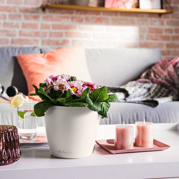 LECHUZA Jardinière CLASSICO Color 21 ALL-IN-ONE Blanc