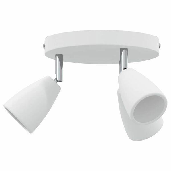 vidaXL Spot de plafond Blanc 19 x 19 x 14.5 cm Acier