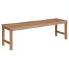 vidaXL Banc de jardin avec coussin rouge 150 cm Bois de teck massif