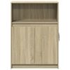 vidaXL Buffet avec LED ch&ecirc;ne sonoma 72x34x100 cm bois d'ing&eacute;nierie