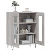 vidaXL Buffet sonoma gris 69,5x34x90 cm bois d'ing&eacute;nierie