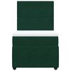 vidaXL Sommier &agrave; lattes de lit avec matelas Vert fonc&eacute; 90x190 cm
