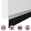 vidaXL Brosses d'&eacute;tanch&eacute;it&eacute; pour porte &agrave; visser 12 pcs Argent 100 cm