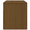 vidaXL Table de chevet murale Marron miel 50x36x40 cm