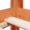 vidaXL Lit haut sans matelas cire marron 75x190 cm bois de pin massif