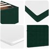 vidaXL Cadre de lit ottoman avec matelas vert fonc&eacute; 200x200 cm velours
