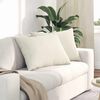 vidaXL Coussins de canap&eacute; 2 pcs Cr&egrave;me 70 x 50 cm