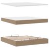 vidaXL Lit ottoman avec matelas & LED Cappuccino 180x200cm similicuir