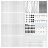 vidaXL Poteau de cl&ocirc;ture. 52 pcs Gris 3,2 x 3,2 x 205 cm