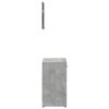 vidaXL Armoire de bain avec miroir gris b&eacute;ton bois d'ing&eacute;nierie