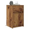 vidaXL Armoire de chevet LED 2 pcs Bois ancien 38 x 34 x 61 cm