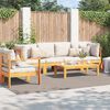 vidaXL Tapis de surface HUARTE Beige 280 x 200 cm Polyester