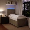 vidaXL Sommier &agrave; lattes de lit et matelas Gris clair 80x200 cm Velours
