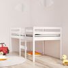 vidaXL Lit haut sans matelas blanc 90x190 cm bois de pin massif