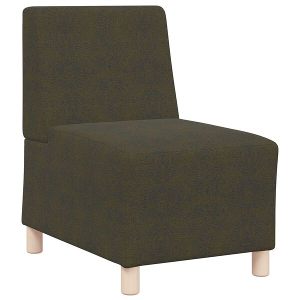 vidaXL Unit&eacute; de Sofa Modulaire Sans Accoudoirs Vert arm&eacute;e
