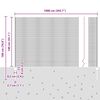 vidaXL Cl&ocirc;ture avec poteau Vert 1,4 x 10 m Acier et PVC