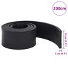 vidaXL Bordure en caoutchouc de chasse-neige noir 200x10x1 cm