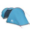 vidaXL Tente de camping tunnel 4 personnes bleu imperm&eacute;able
