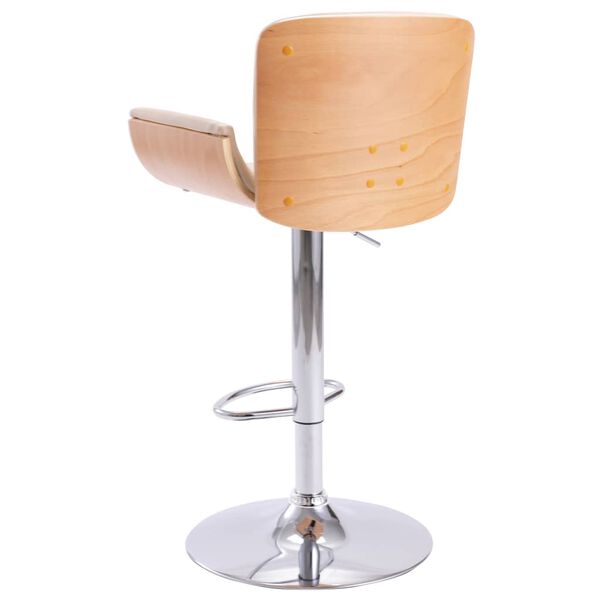 vidaXL Tabouret de bar Cr&egrave;me Similicuir