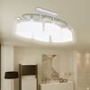 vidaXL Plafonnier avec abat-jour en verre pour 6 ampoules E14