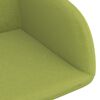 vidaXL Chaises pivotantes &agrave; manger lot de 6 vert clair velours