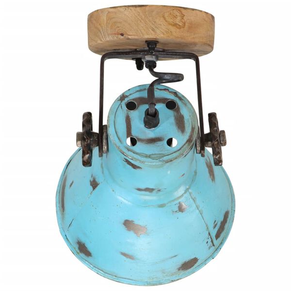 vidaXL Lampe murale 25 W bleu d&eacute;lav&eacute; 11,5x11,5x25 cm E27
