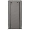 vidaXL Armoire &agrave; chaussures avec housse Gris 58x28x106 cm Tissu