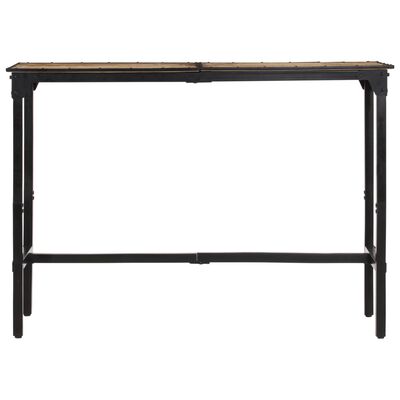 vidaXL Table de bar 150x55x107 cm bois de manguier massif brut