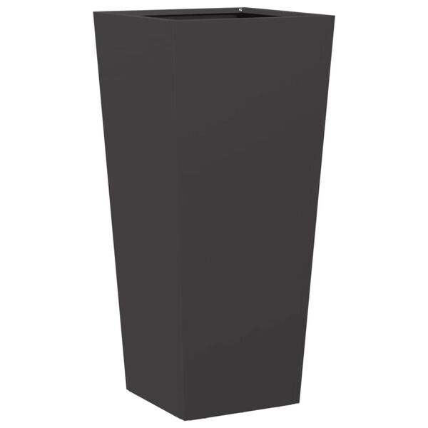 vidaXL Jardini&egrave;re noir 35x35x75 cm acier