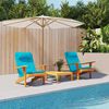 vidaXL Coussins de chaise Uni 2 pcs Turquoise 58 x 77 x 4,5 cm