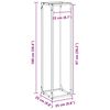 vidaXL Portant de bois chauffage vert olive 25x25x100 cm