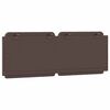 vidaXL Coussin de t&ecirc;te de lit Zadar marron 120 cm similicuir