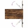 vidaXL Table basse Ch&ecirc;ne fum&eacute; 90 x 49 x 46 cm Bois d'ing&eacute;nierie