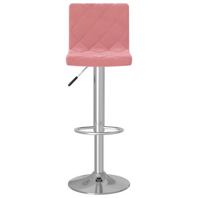 vidaXL Tabourets de bar lot de 2 rose velours