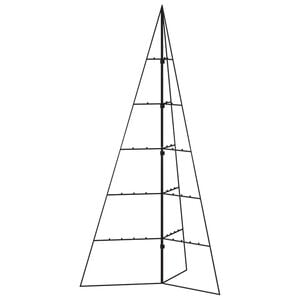 vidaXL Arbre de No&euml;l en m&eacute;tal pour d&eacute;coration noir 100 cm