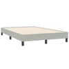 vidaXL Cadre de lit sans matelas gris clair 120x210 cm velours
