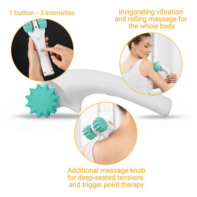 Medisana Appareil de massage roulant à main HM 630 Vert et blanc