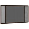 vidaXL Moustiquaire extensible pour fenêtres Marron (75-143)x50 cm