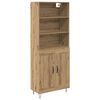 vidaXL Haut Armoire 2 pcs Ch&ecirc;ne artisanal 69,5 x 34 x 180 cm
