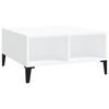 vidaXL Table basse blanc 60x60x30 cm bois d'ing&eacute;nierie